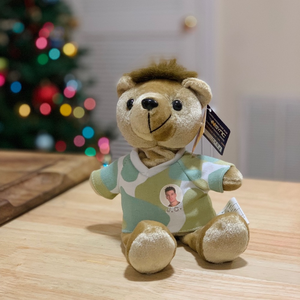 NSYNC JC Bass Plush Teddy Bear Collectible Limited